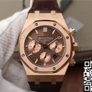 Replica Audemars Piguet Royal Oak Chronograph 26331OR.OO.D821CR.01 1:1 Best Edition OM Factory Rose Gold