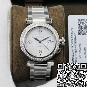 Replica Cartier Pasha 35MM 1:1 Best Edition BV Factory Diamond Bezel