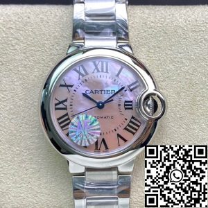 Replica Ballon Bleu De Cartier 33MM 1:1 Best Edition AF Factory Mother-of-pearl Dial