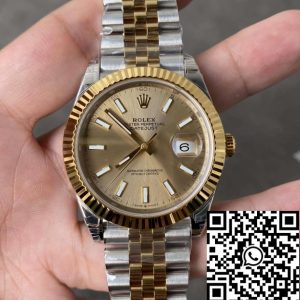 Replica Rolex Datejust M126333-0010 41MM 1:1 Best Edition VS Factory Gold Bezel