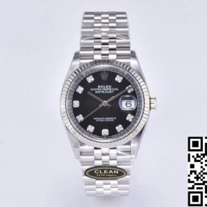 Replica Rolex Datejust M126234-0027 36MM 1:1 Best Edition Clean Factory Black Dial
