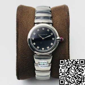 Replica Bvlgari LVCEA 1:1 Best Edition BV Factory Stainless Steel Black Dial
