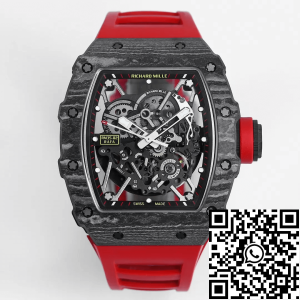 Replica Richard Mille RM35-02 1:1 Best Edition BBR Factory Red Rubber Strap