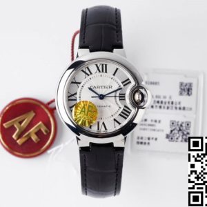 Replica Ballon Bleu De Cartier W6920085 33MM 1:1 Best Edition AF Factory White Dial