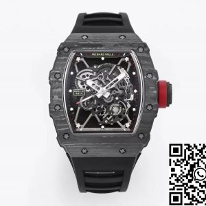 Replica Richard Mille RM35-01 1:1 Best Edition BBR Factory Black Rubber Strap