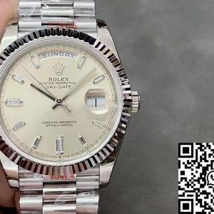 Replica Rolex Day Date M228236-0002 1:1 Best Edition GM Factory Silver Dial
