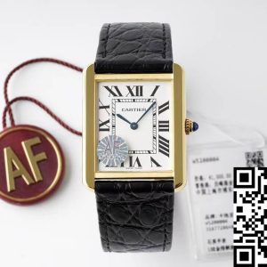 Replica Cartier Tank Quartz W5200004 1:1 Best Edition AF Factory White Dial