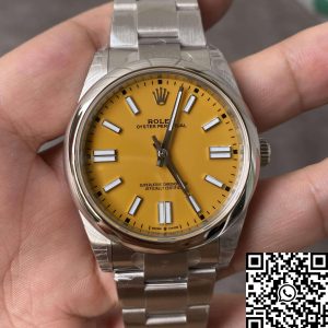 Replica Rolex Oyster Perpetual 41MM M124300-0004 1:1 Best Edition VS Factory Yellow Dial