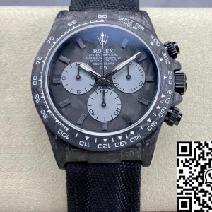 Replica Rolex Daytona Cosmograph Diw Custom Version 1:1 Best Edition Noob Factory Black Strap