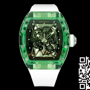 Replica Richard Mille RM35-01 1:1 Best Edition RM Factory Green Transparent Case
