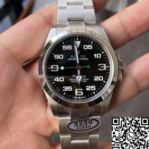 Replica Rolex Air King M126900-0001 1:1 Best Edition Clean Factory Black Dial