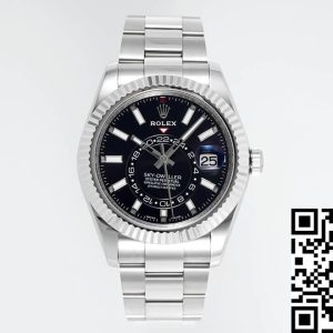 Replica Rolex Sky Dweller M336934-0007 1:1 Best Edition ZF Factory Black Dial