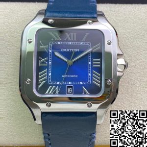 Replica Cartier De Santos WSSA0030 1:1 Best Edition BV Factory Cowhide Strap