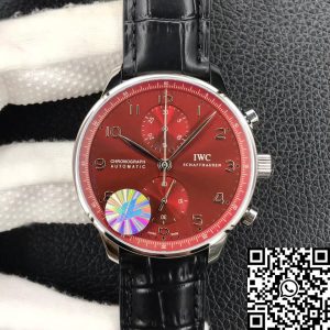 Replica IWC Portugieser Chronograph IW371616 1:1 Best Edition YL Factory Burgundy Red Dial