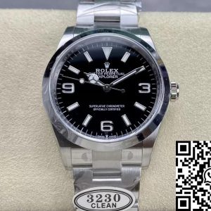 Replica Rolex Explorer M124270-0001 36MM 1:1 Best Edition Clean Factory Black Dial