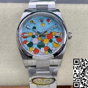 Replica Rolex Oyster Perpetual M126000-0009 36MM 1:1 Best Edition Clean Factory Blue Dial