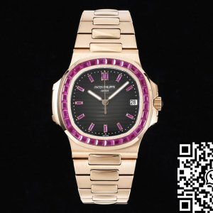 Replica Patek Philippe Nautilus 5711 1:1 Best Edition GR Factory Rose Gold Diamond Bezel