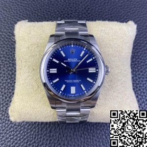 Replica Rolex Oyster Perpetual M124300-0003 41MM 1:1 Best Edition Clean Factory Blue Dial