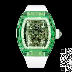 Replica Richard Mille RM 56-01 Tourbillon 1:1 Best Edition RM Factory Green Transparent Case