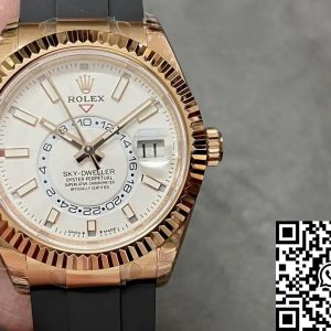 Replica Rolex Sky Dweller M326235-0004 1:1 Best Edition Noob Factory Rubber Strap