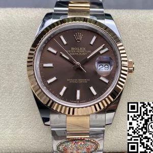 Replica Rolex Datejust 41MM M126331-0001 1:1 Best Edition Clean Factory Chocolate Dial