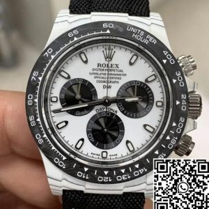 Replica Rolex Daytona 1:1 Best Edition Diw Factory NTPT Carbon Fiber White Dial