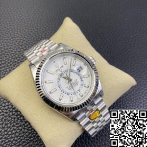 Replica Rolex Sky Dweller M326934-0002 1:1 Best Edition Noob Factory V2 White Dial