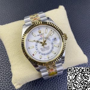Replica Rolex Sky Dweller M336933-0006 1:1 Best Edition Noob Factory V2 White Dial