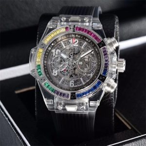 Replica Hublot 904l Stainless Steel Quartzl Watch 45MM