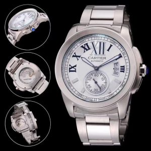 Replica Cartier Calibre De 904l Stainless Steel Automatic Mechanical Watch 42mm