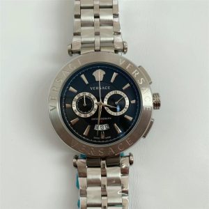 Replica Versace 904l Stainless Steel Quartz Watch 44MM