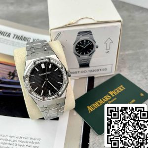 Replica Audemars Piguet Royal Oak 15400ST.OO.1220ST.01 Custom Moissanite Diamonds